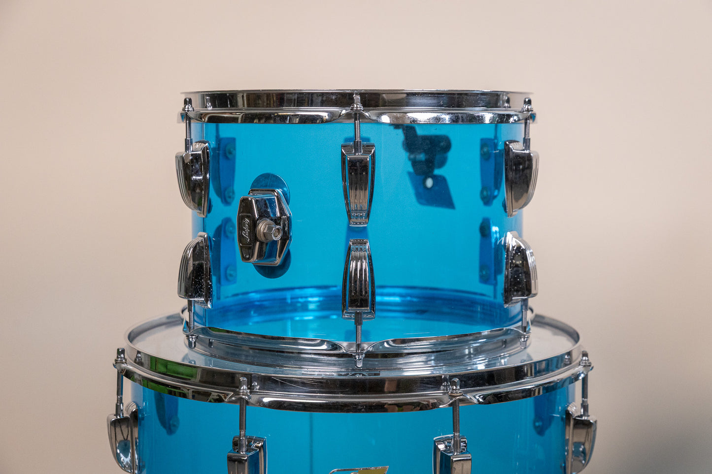 1970s Ludwig Big Beat Blue Vistalite Drum Set