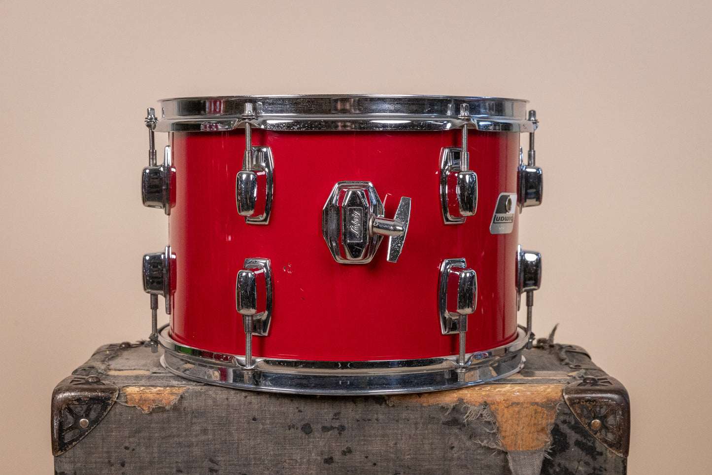 1980s Ludwig "Rocker" Red Cortex Drum Set