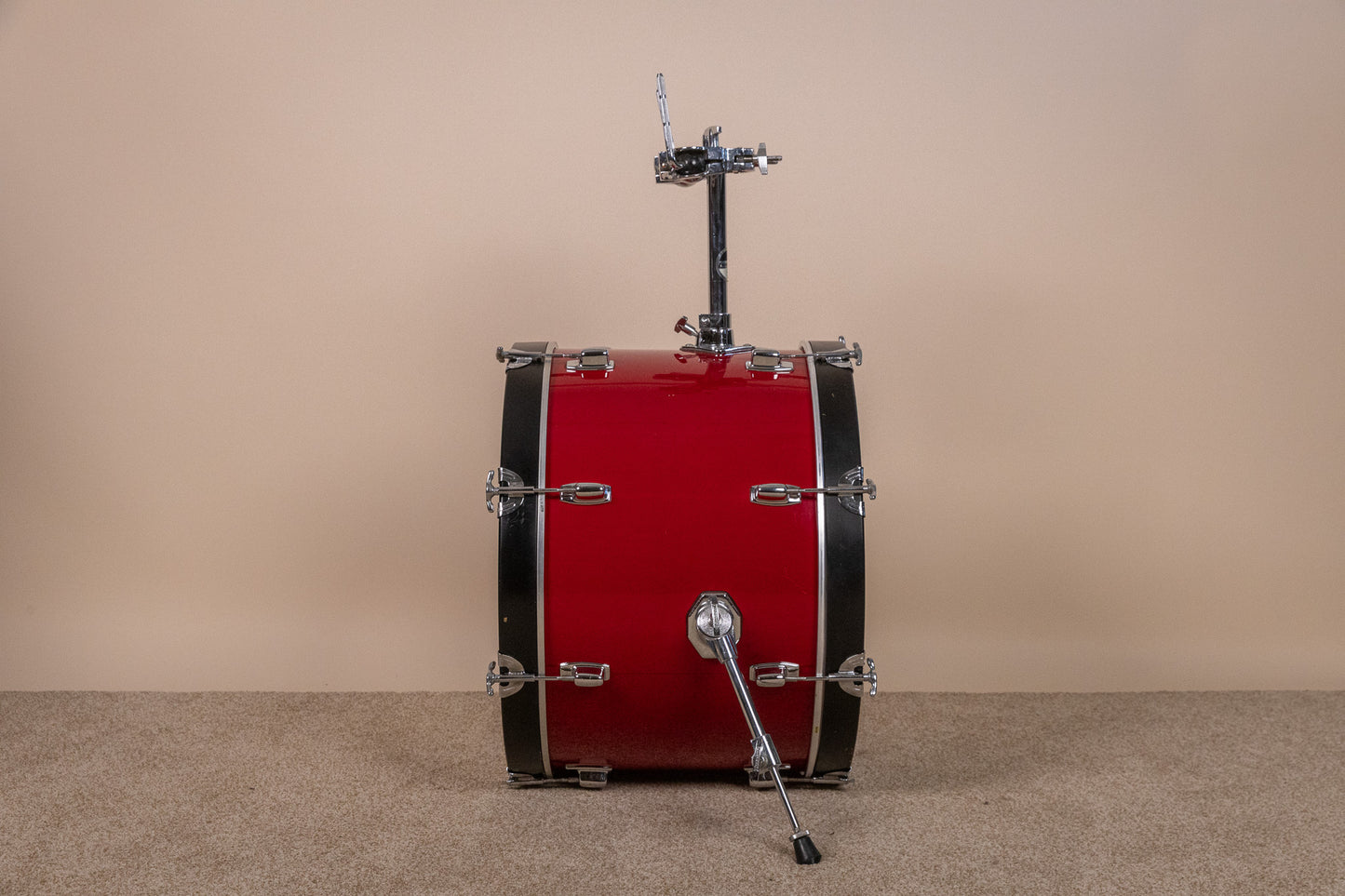 1980s Ludwig "Rocker" Red Cortex Drum Set