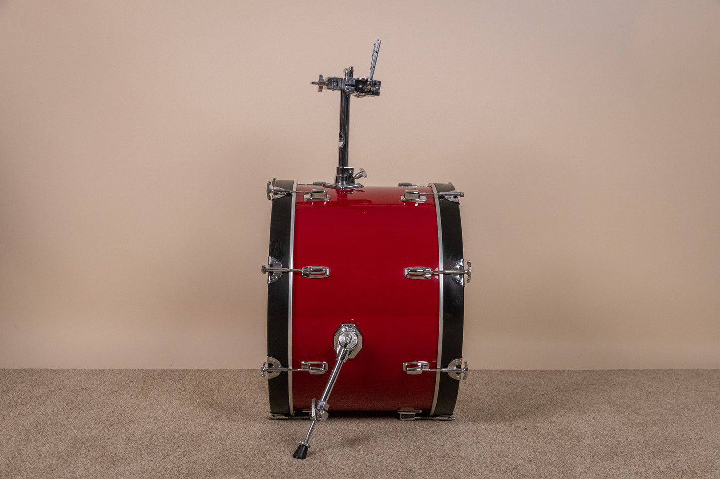 1980s Ludwig "Rocker" Red Cortex Drum Set