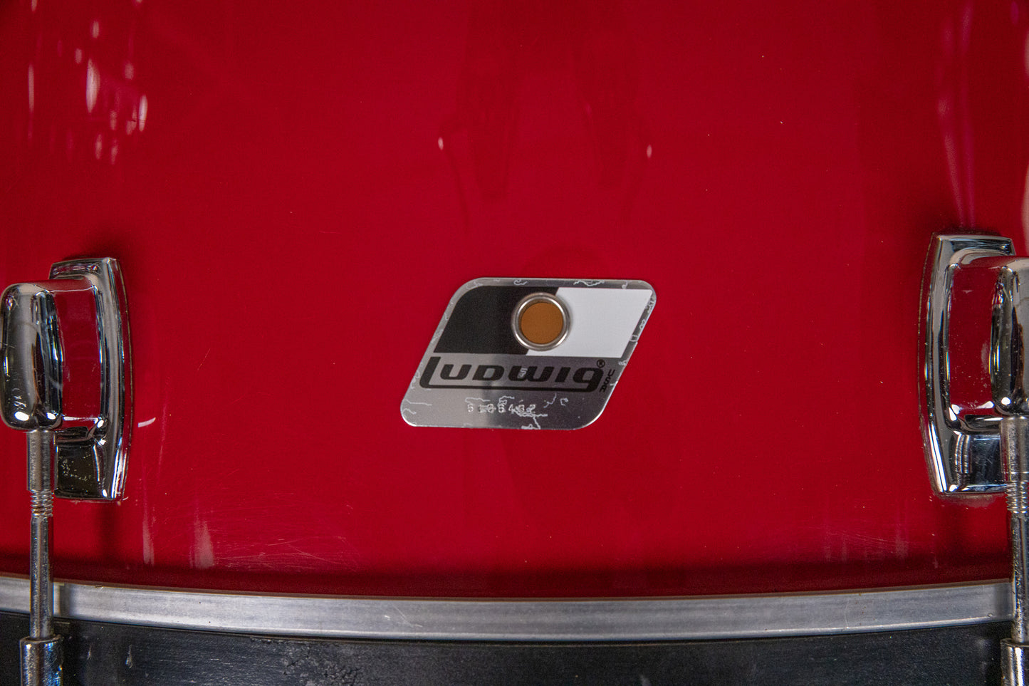 1980s Ludwig "Rocker" Red Cortex Drum Set