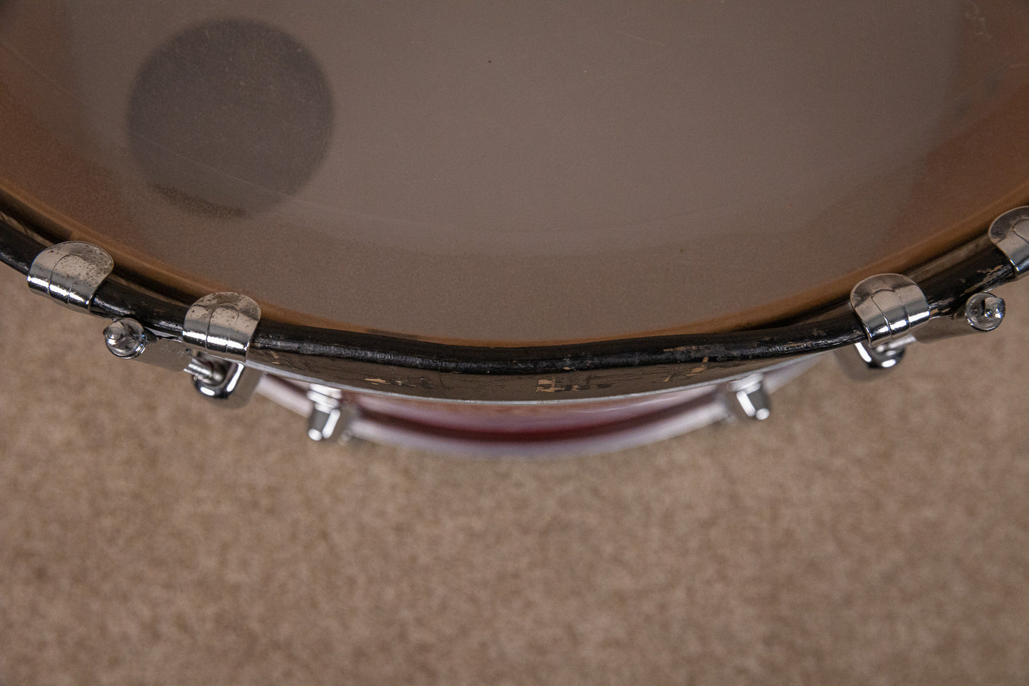 1980s Ludwig "Rocker" Red Cortex Drum Set