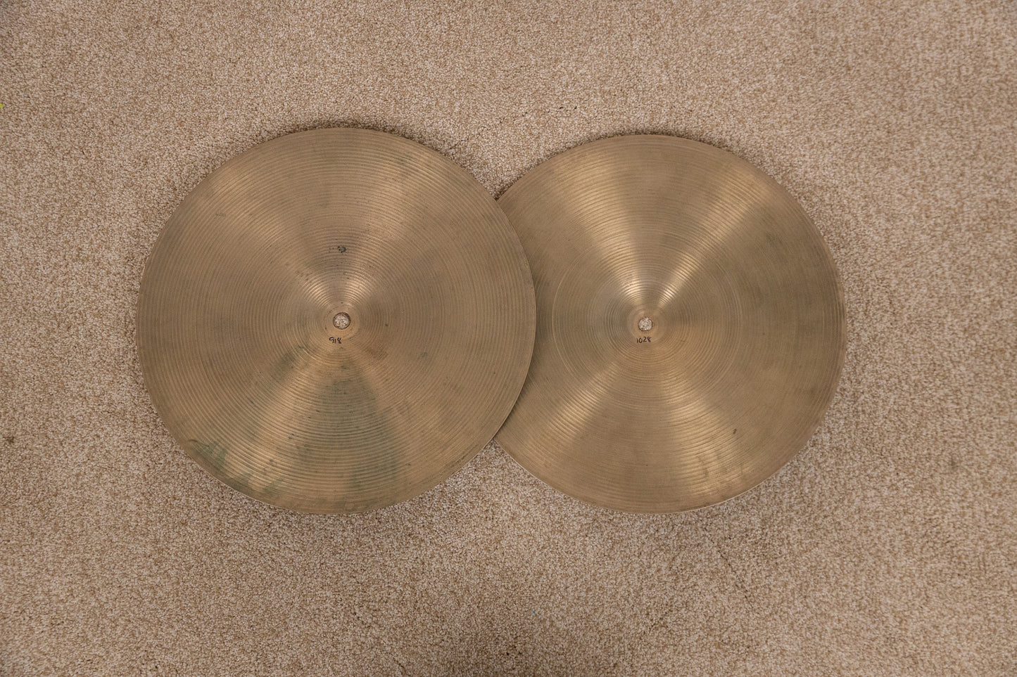 Zilco 14" Hi Hat Cymbals 918g 1028g