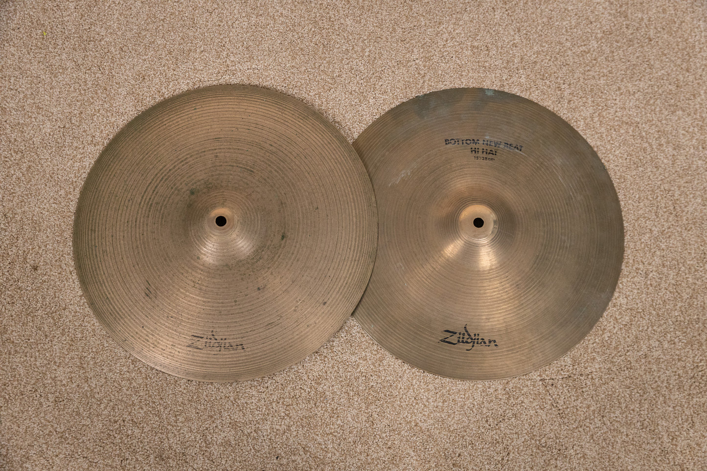 Zildjian 15" A CO Stamp New Beat Hi Hat Cymbals 1172g 1642g