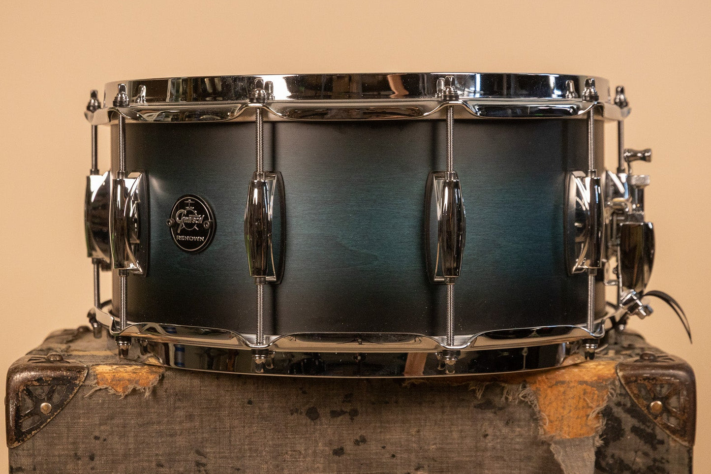 Gretsch Renown 6.5x14 Satin Antique Blue Burst Snare Drum