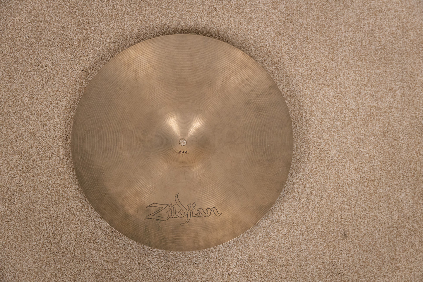 1970s Zildjian 16" A Hollow Logo Crash Cymbal 946g
