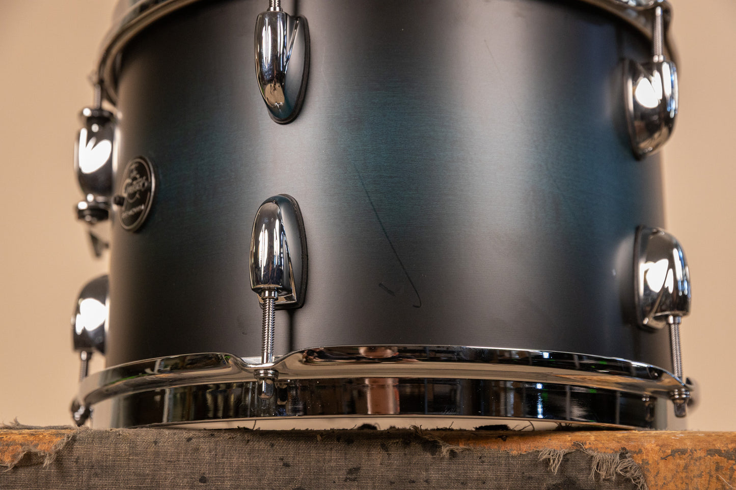 Gretsch Renown 8x12 Satin Antique Blue Burst Tom