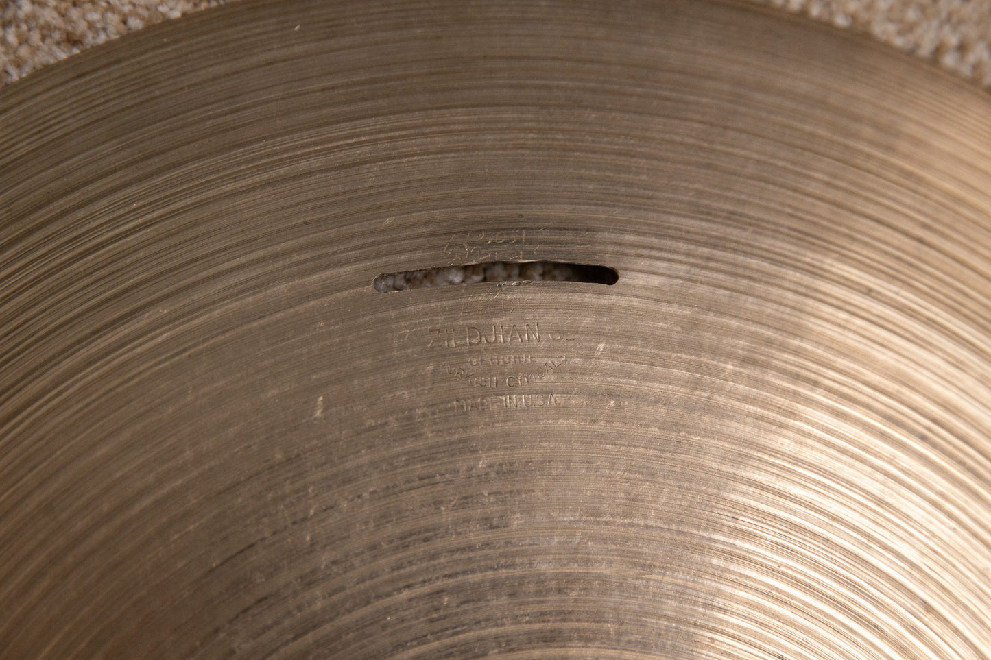 Vintage Zildjian 14" Thin Hi Hat Cymbals 706g 729g