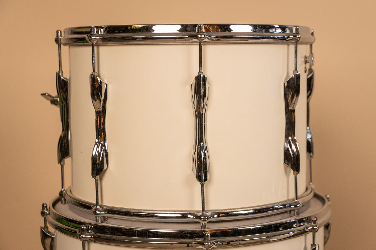 1970s Premier B303 White Duroplastic Drum Set