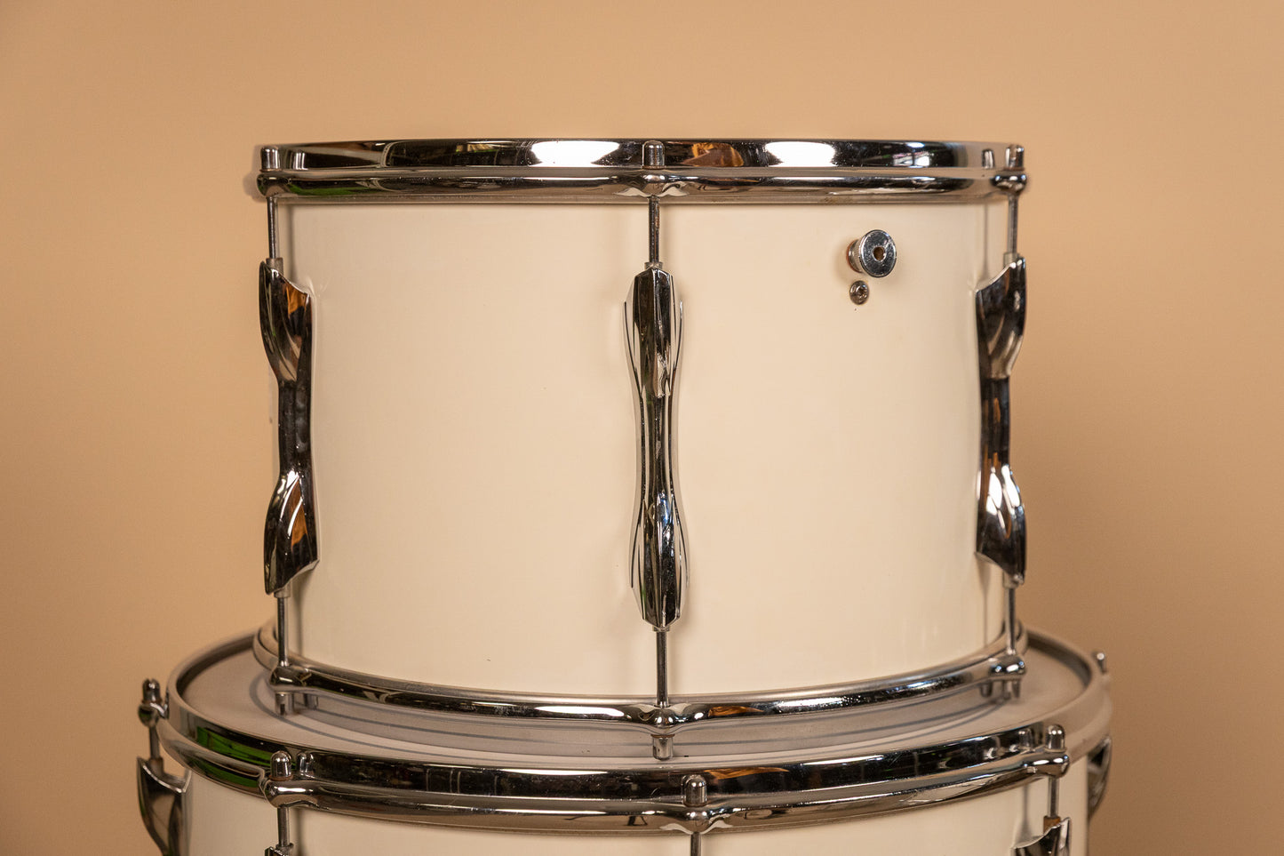 1970s Premier B303 White Duroplastic Drum Set