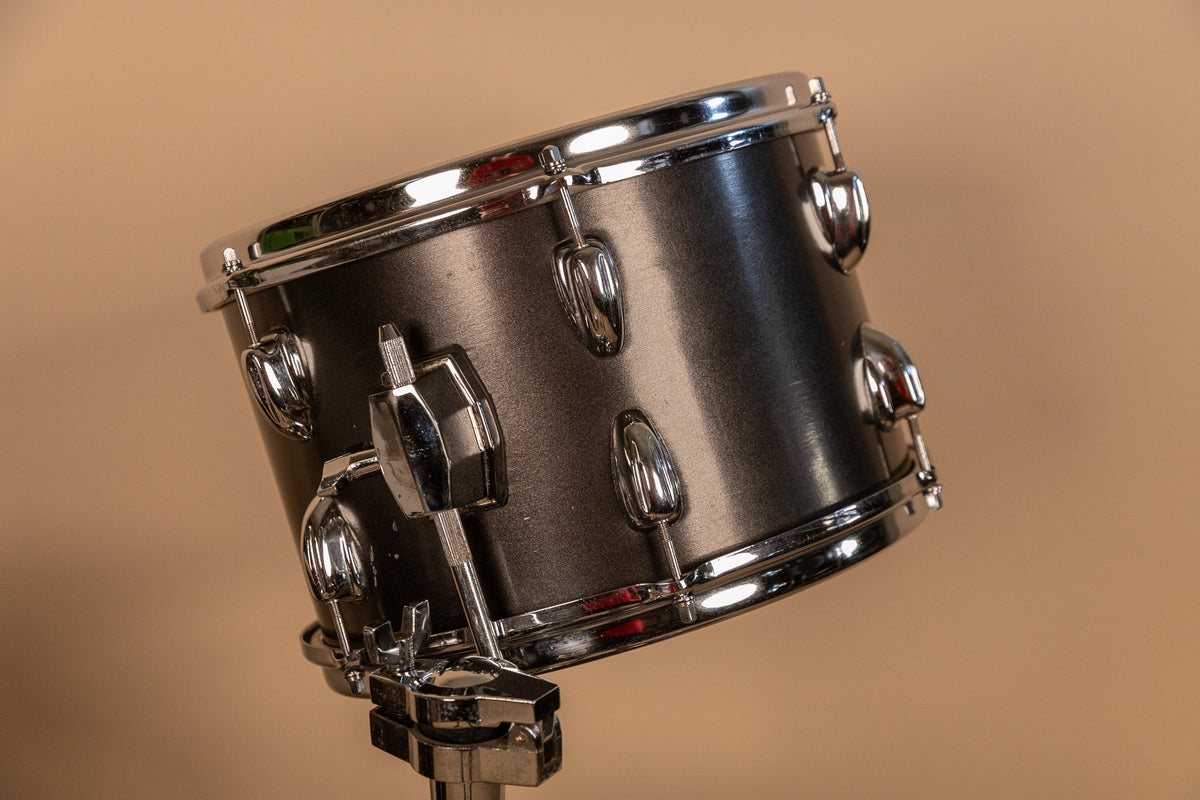 1960s Slingerland Metallic Black Drum Set 14x20 8x12 and 16x16