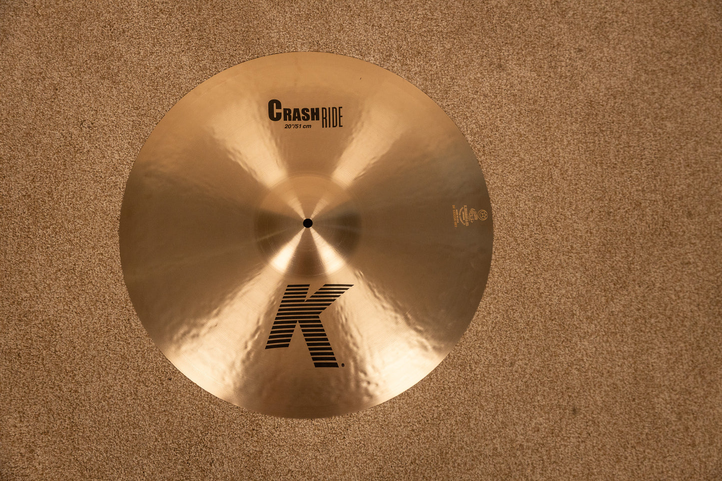 Zildjian 20" K Crash Ride Cymbal 2182g