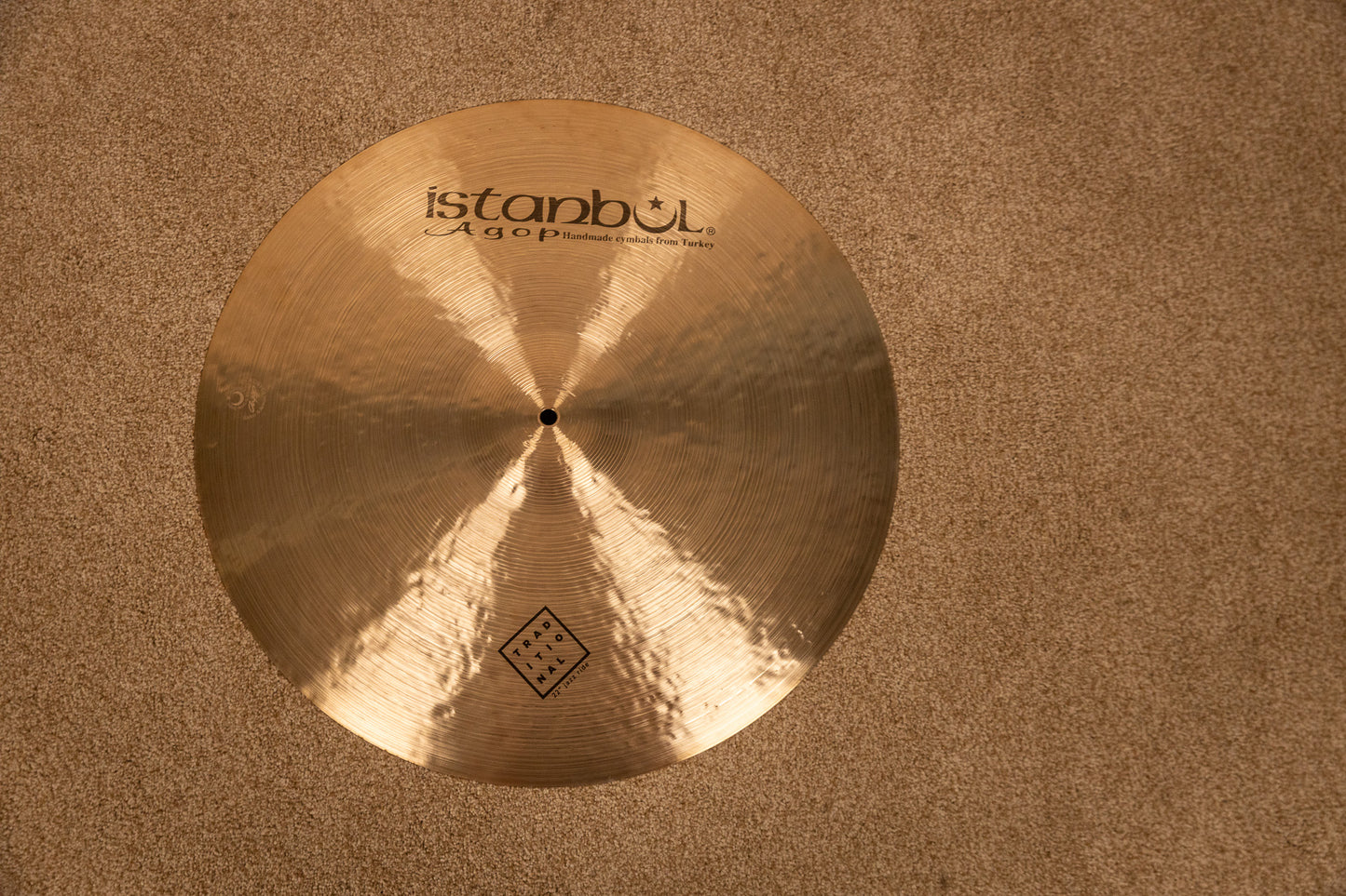 Istanbul Agop 22" Traditional Jazz Medium Ride Cymbal 2491g