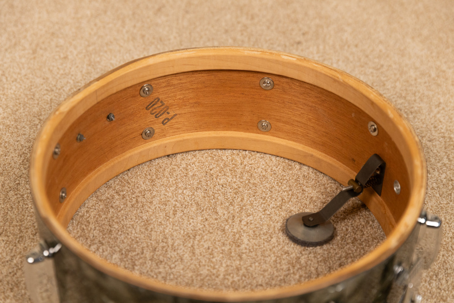 1950s Slingerland 5x14 Student Model Black Diamond Pearl Snare Drum