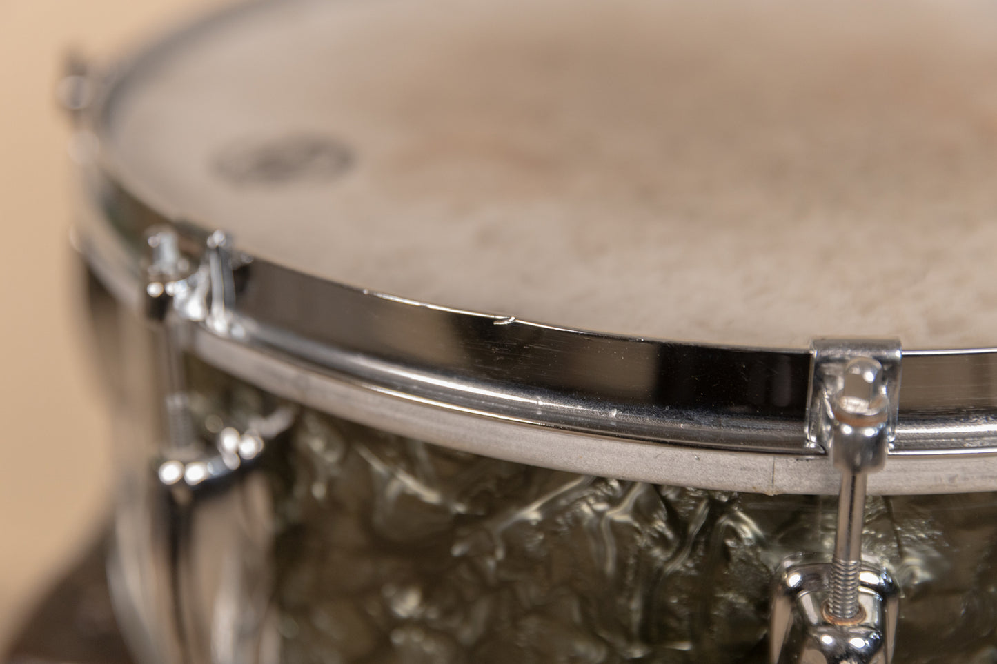 1950s Slingerland 5x14 Student Model Black Diamond Pearl Snare Drum