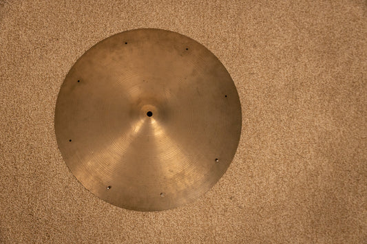 1970s Zildjian 17" A Thin Stamp Sizzle Crash Cymbal 1298g