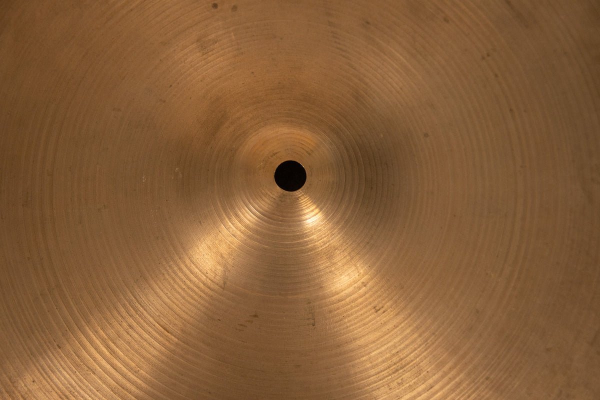 1970s Zildjian 17" A Thin Stamp Sizzle Crash Cymbal 1298g