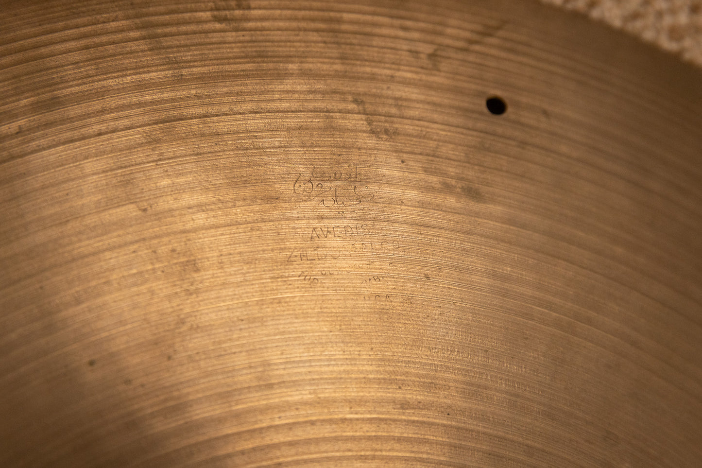 1970s Zildjian 17" A Thin Stamp Sizzle Crash Cymbal 1298g