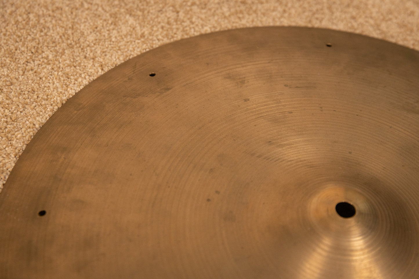 1970s Zildjian 17" A Thin Stamp Sizzle Crash Cymbal 1298g