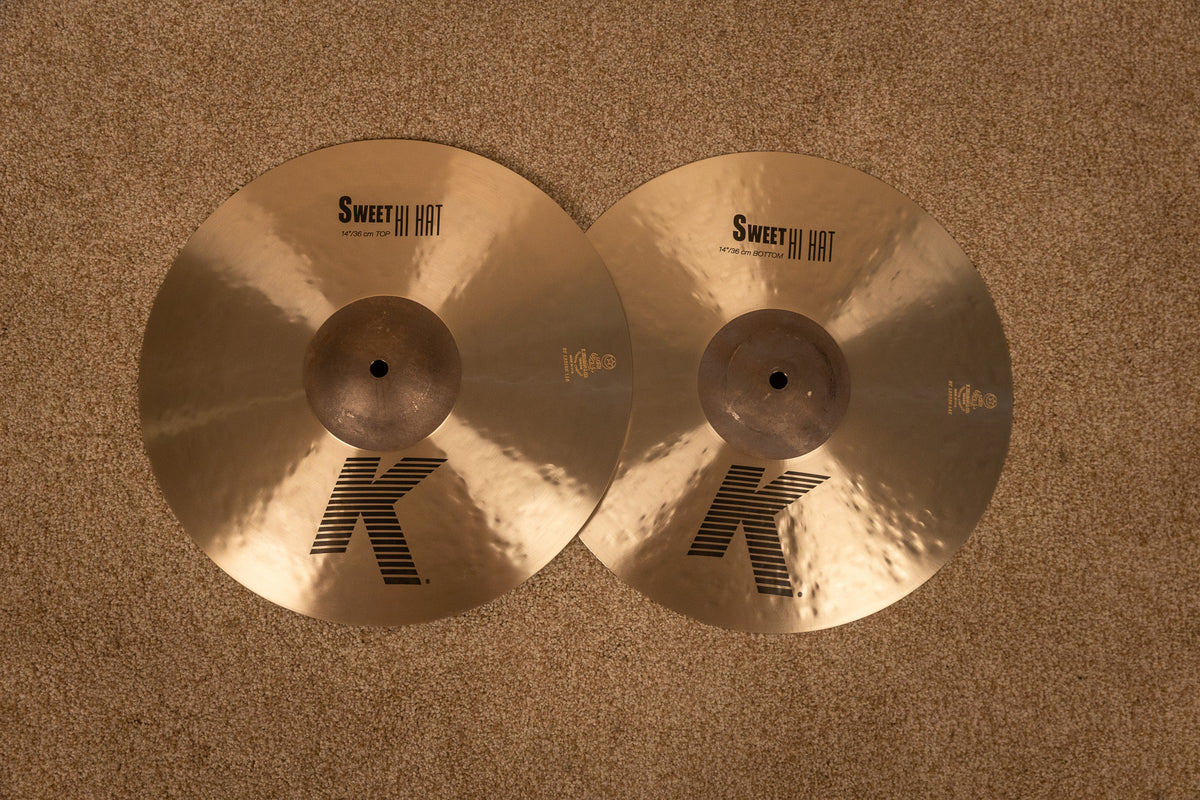 Zildjian 14" K Sweet Hi Hat Cymbals 1001g 1442g