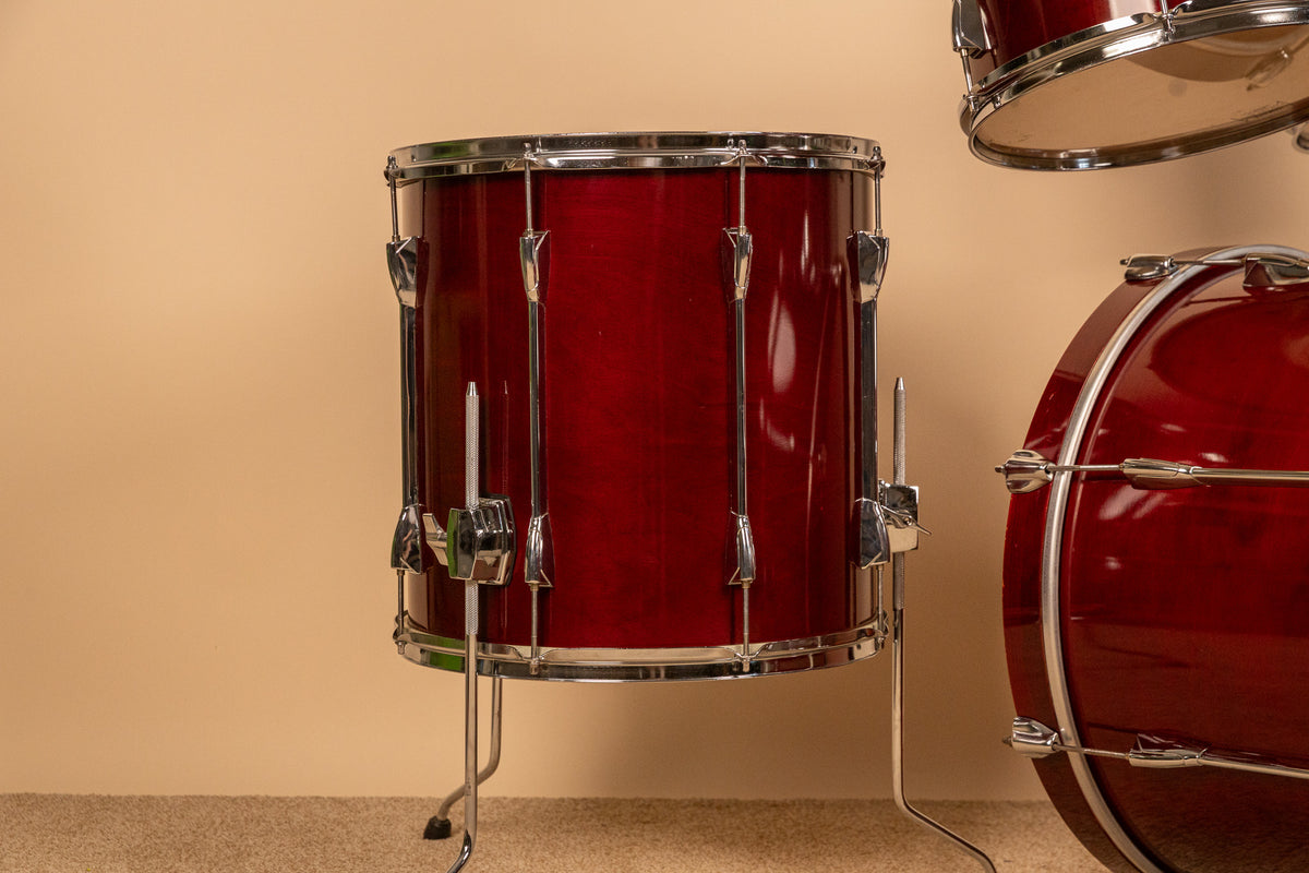 1990s Yamaha Stage Custom Cranberry Red Drum Set