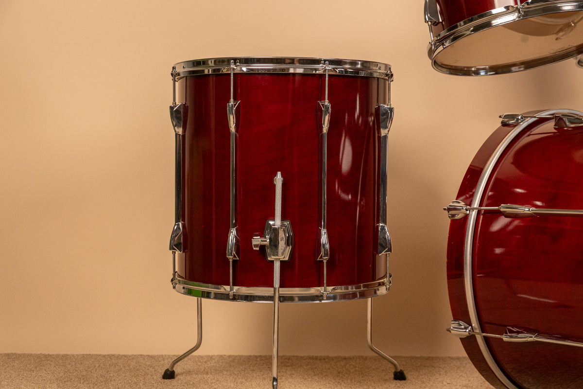 1990s Yamaha Stage Custom Cranberry Red Drum Set