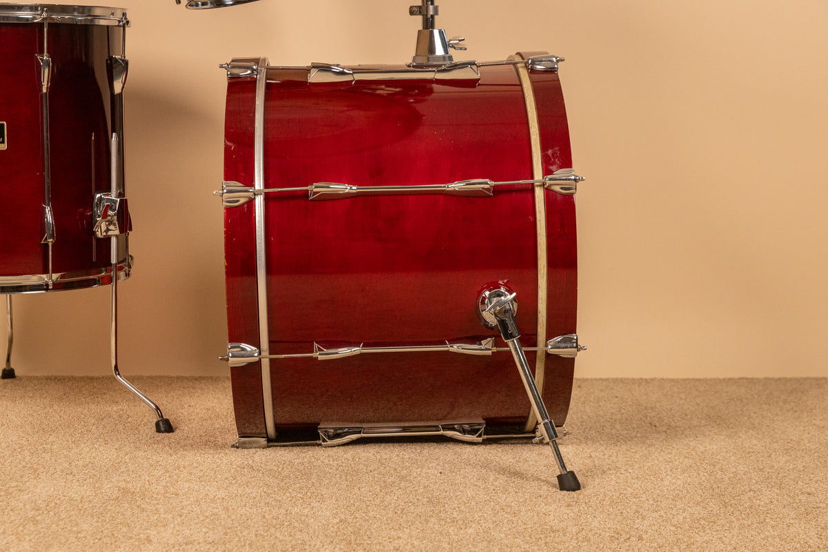 1990s Yamaha Stage Custom Cranberry Red Drum Set