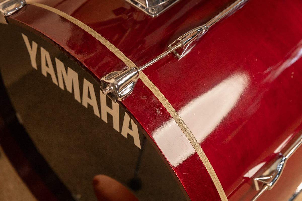 1990s Yamaha Stage Custom Cranberry Red Drum Set