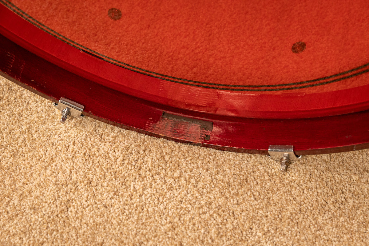 1990s Yamaha Stage Custom Cranberry Red Drum Set