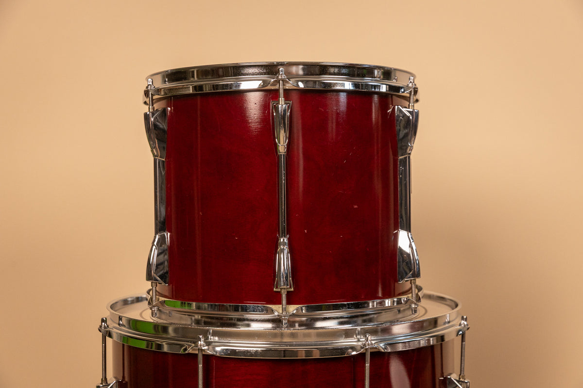 1990s Yamaha Stage Custom Cranberry Red Drum Set