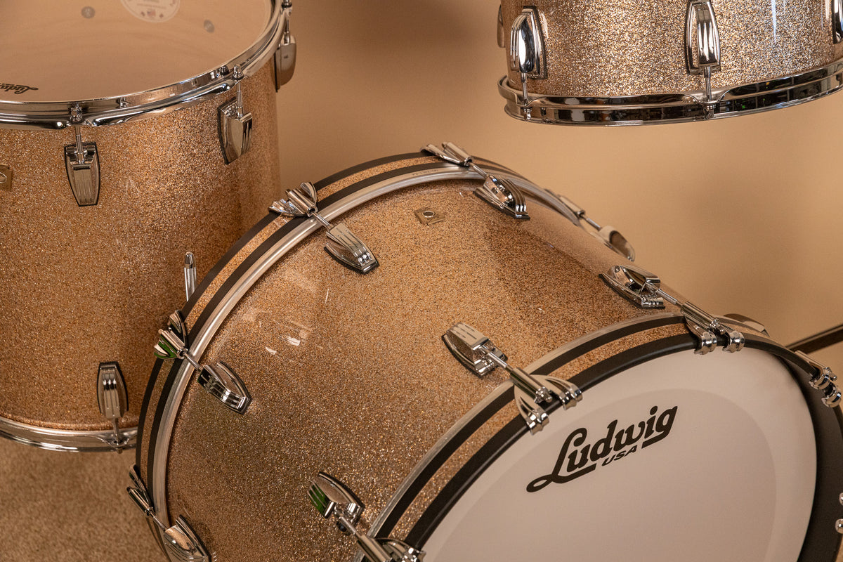 Ludwig Classic Maple Fab Champagne Sparkle Drum Set