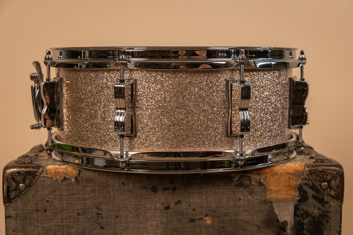 Ludwig 5.5x14 Legacy Mahogany Jazz Festival Champagne Sparkle Snare Drum