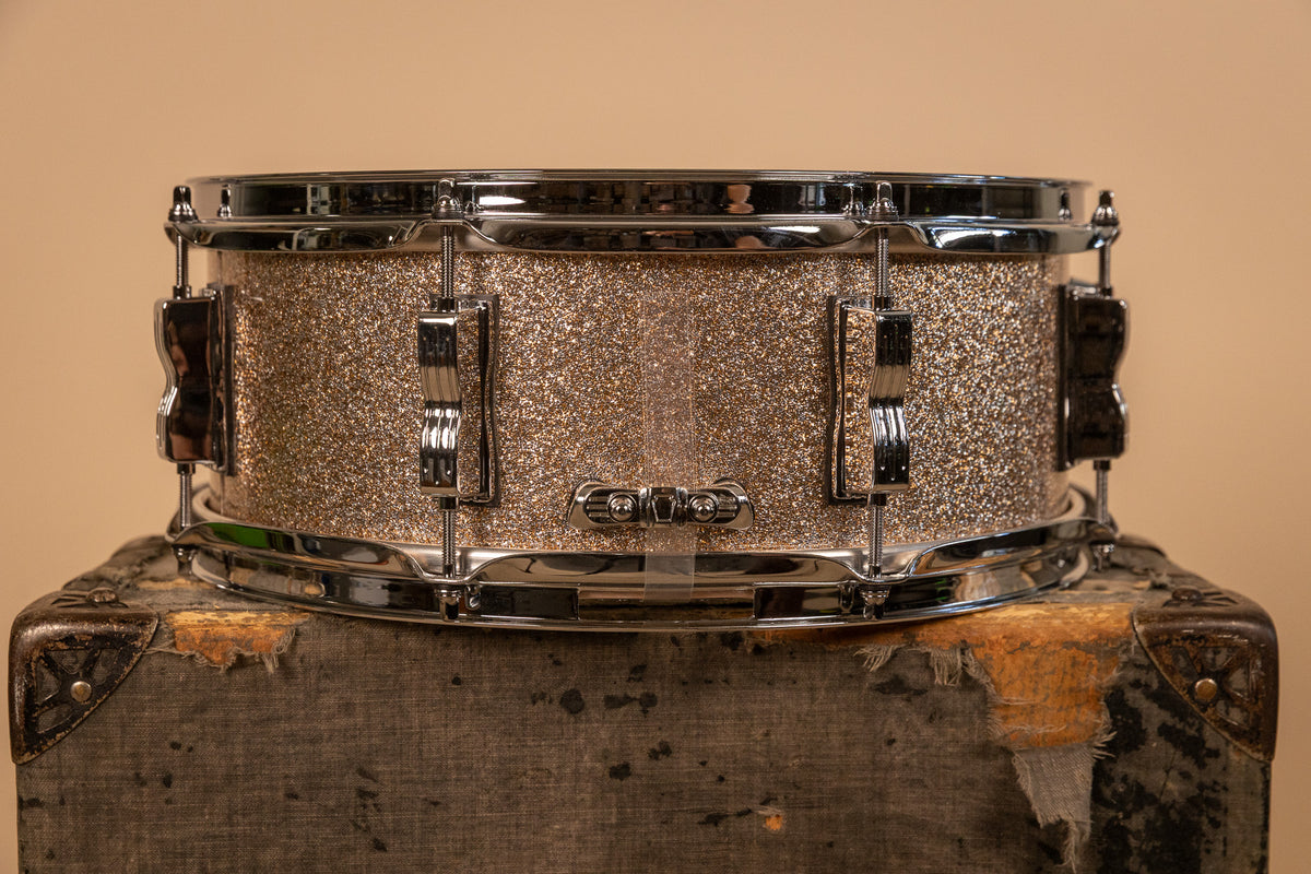 Ludwig 5.5x14 Legacy Mahogany Jazz Festival Champagne Sparkle Snare Drum