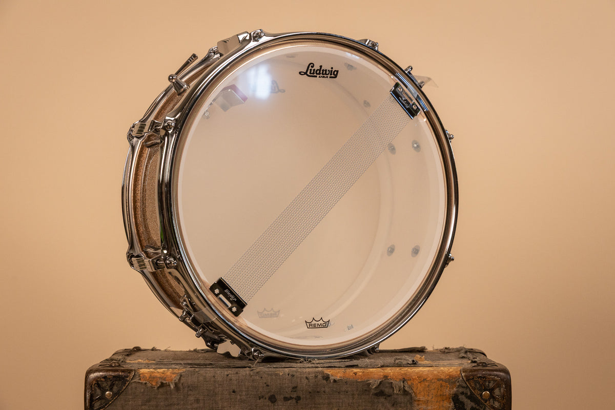 Ludwig 5.5x14 Legacy Mahogany Jazz Festival Champagne Sparkle Snare Drum
