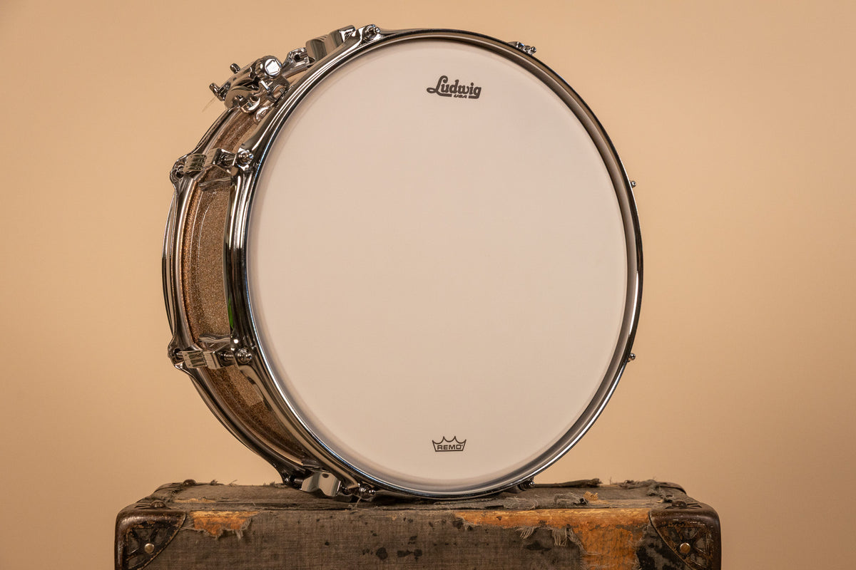 Ludwig 5.5x14 Legacy Mahogany Jazz Festival Champagne Sparkle Snare Drum