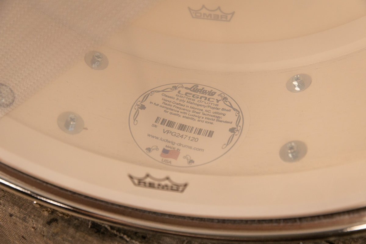 Ludwig 5.5x14 Legacy Mahogany Jazz Festival Champagne Sparkle Snare Drum