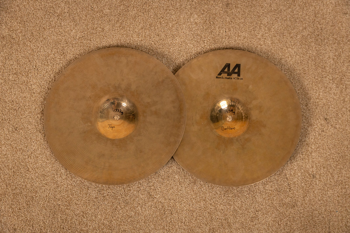 Sabian 14" AA Rock Hi Hat Cymbals 1332g 1559g