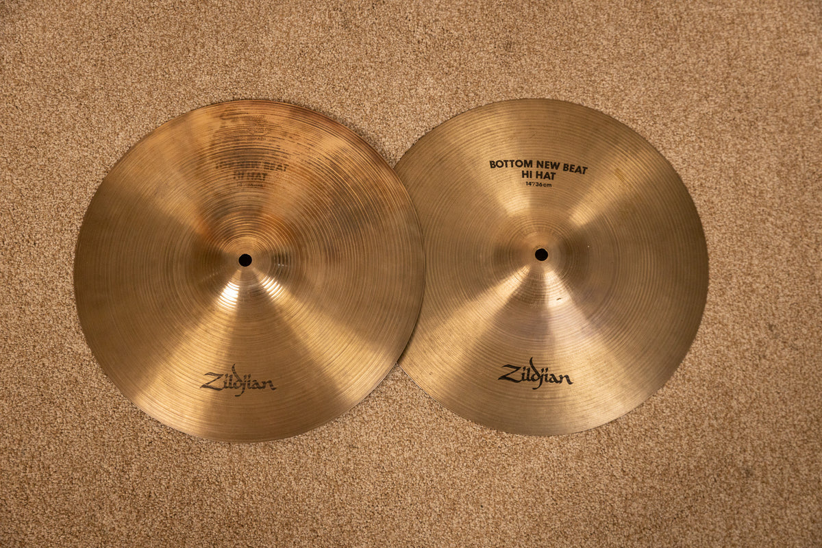 Zildjian 14" A CO Stamp New Beat Hi Hat Cymbals 1104g 1424g