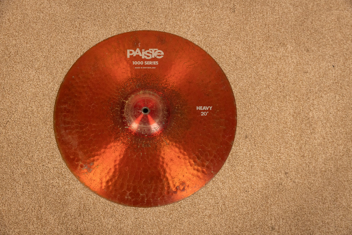 Paiste 20" 1000 Series Color Sound Red Heavy Ride Cymbal 2783g