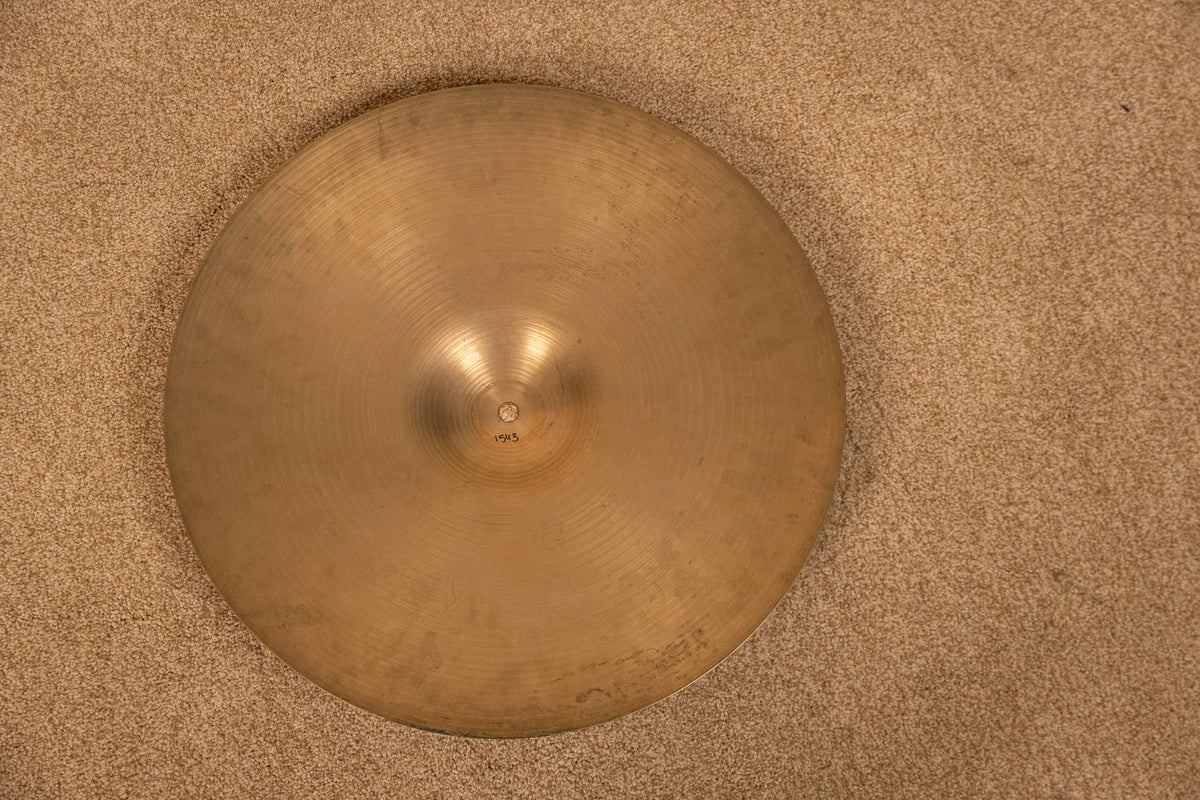 1970s Zildjian 18" A Thin Stamp Crash Cymbal 1543g