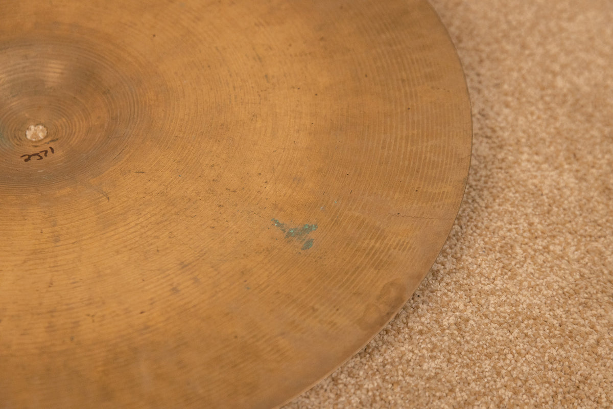 1970s Zildjian 20" A Thin Stamp Ride Cymbal 2571g