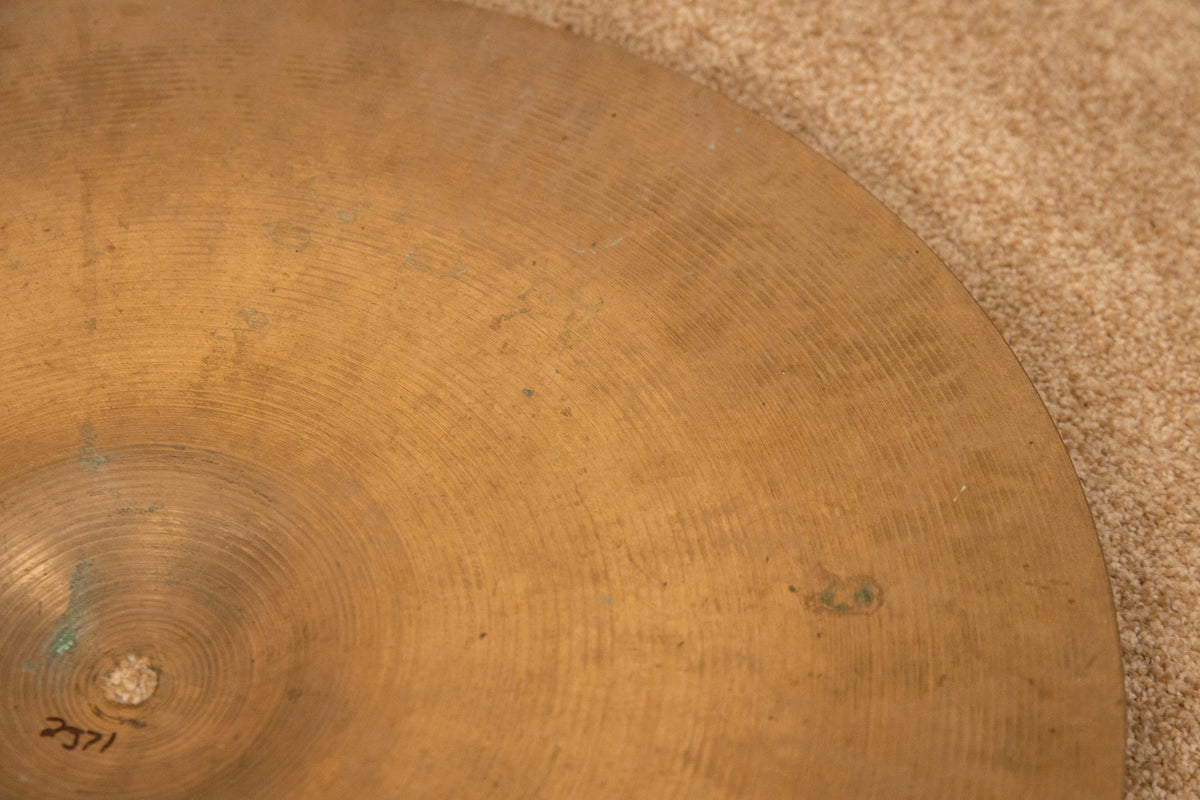 1970s Zildjian 20" A Thin Stamp Ride Cymbal 2571g