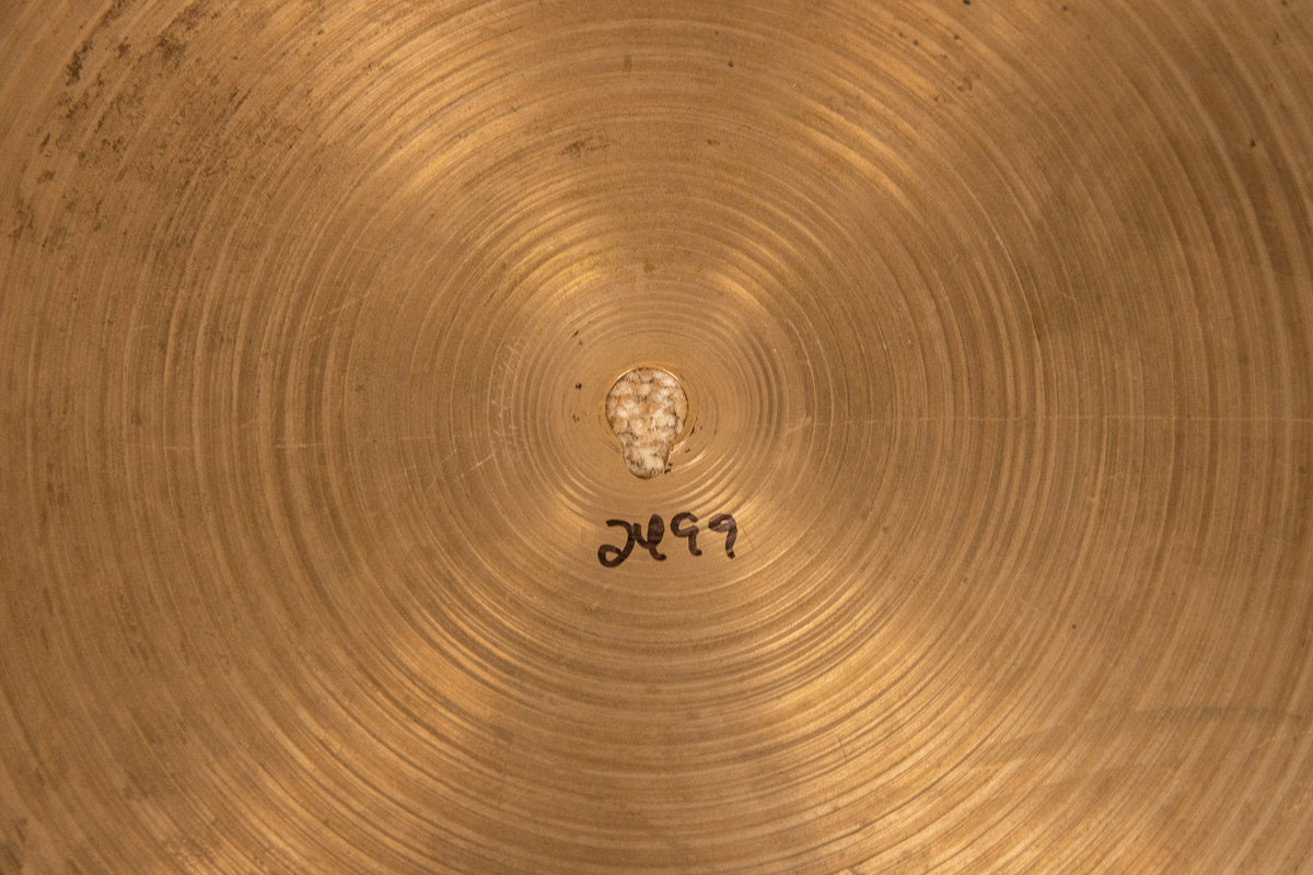 1970s Zildjian 20" A Thin Stamp Flat Ride Cymbal 2499g