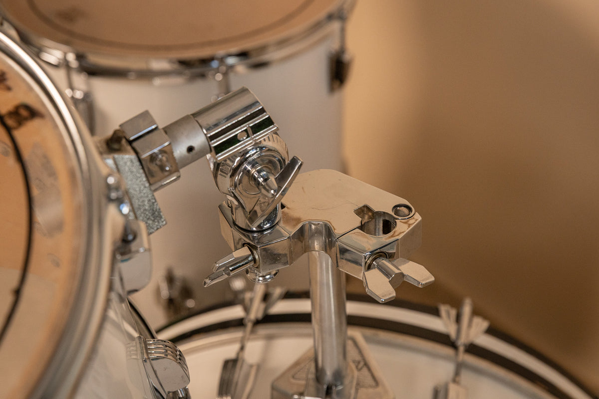 1980s Ludwig White Cortex Drum Set 16x22 11x12 and 16x16