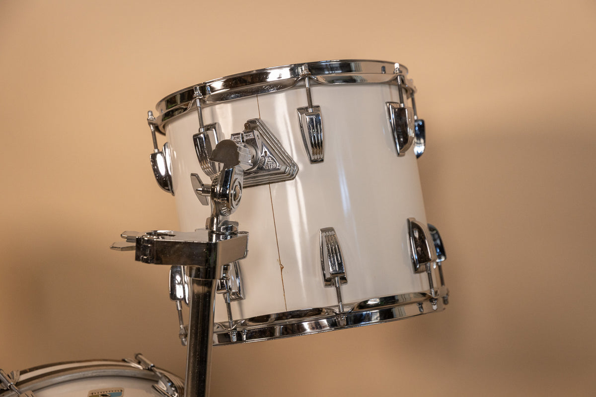 1980s Ludwig White Cortex Drum Set 16x22 11x12 and 16x16
