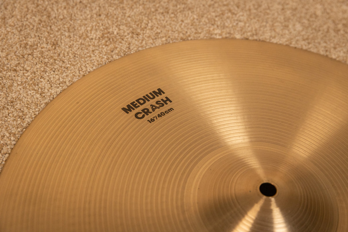 1990s Zildjian 16" A Medium Crash Cymbal 1284g