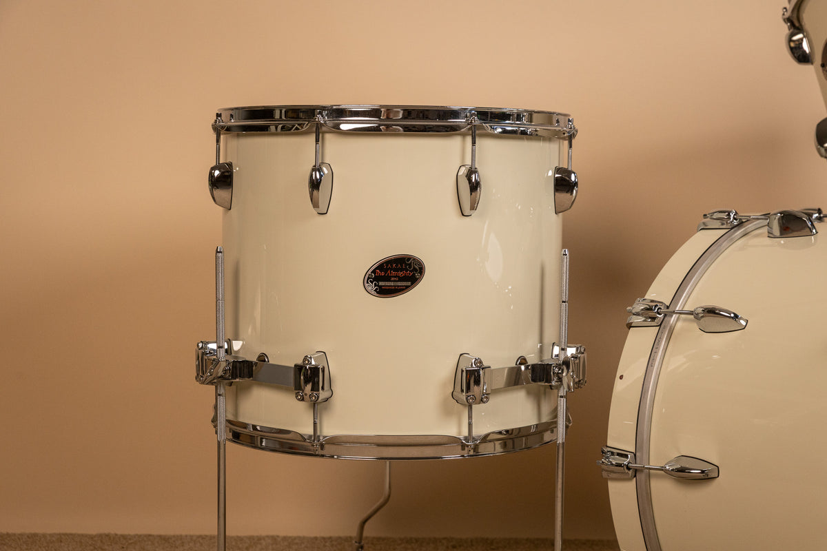 Sakae Almighty Birch Vintage White Drum Set