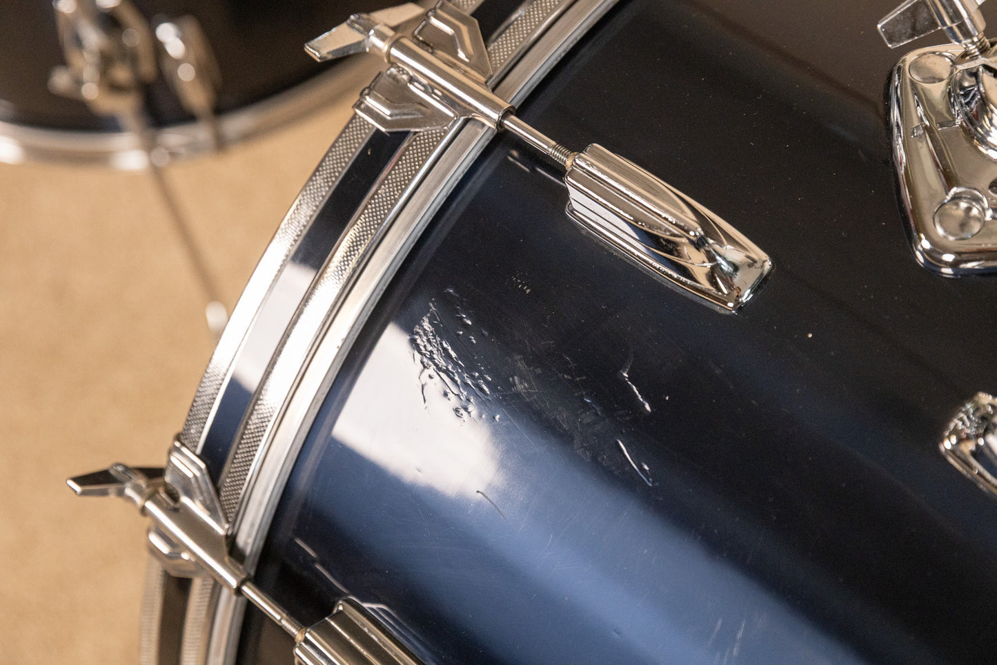 1970s Tama Imperialstar Mars 5LX Midnight Blue Drum Set