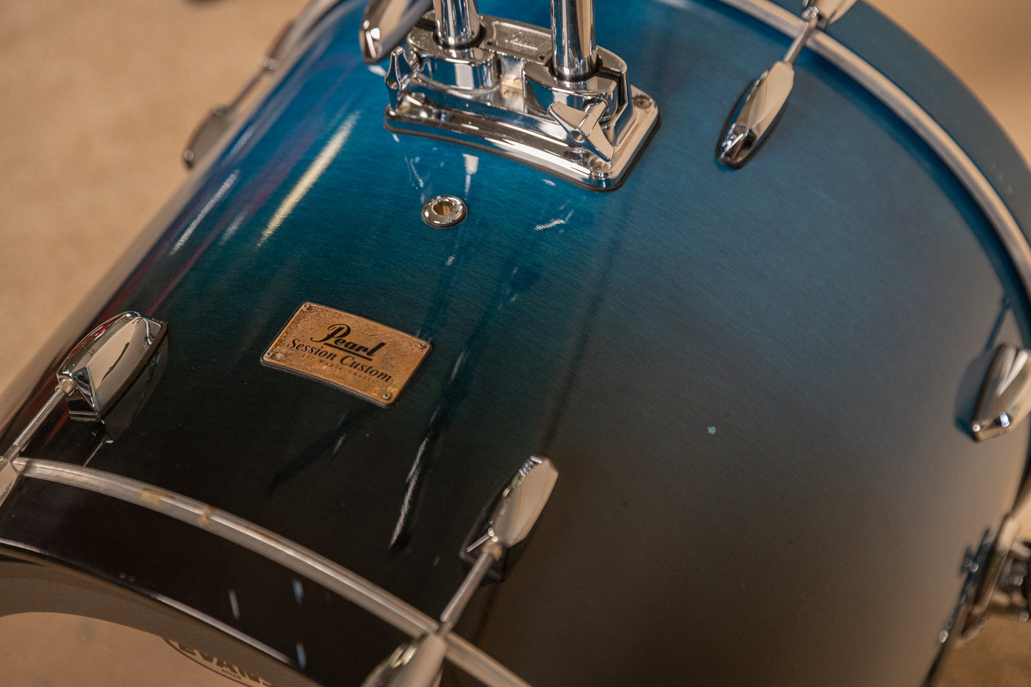 Pearl Session Custom Maple Marine Blue Fade Drum Set