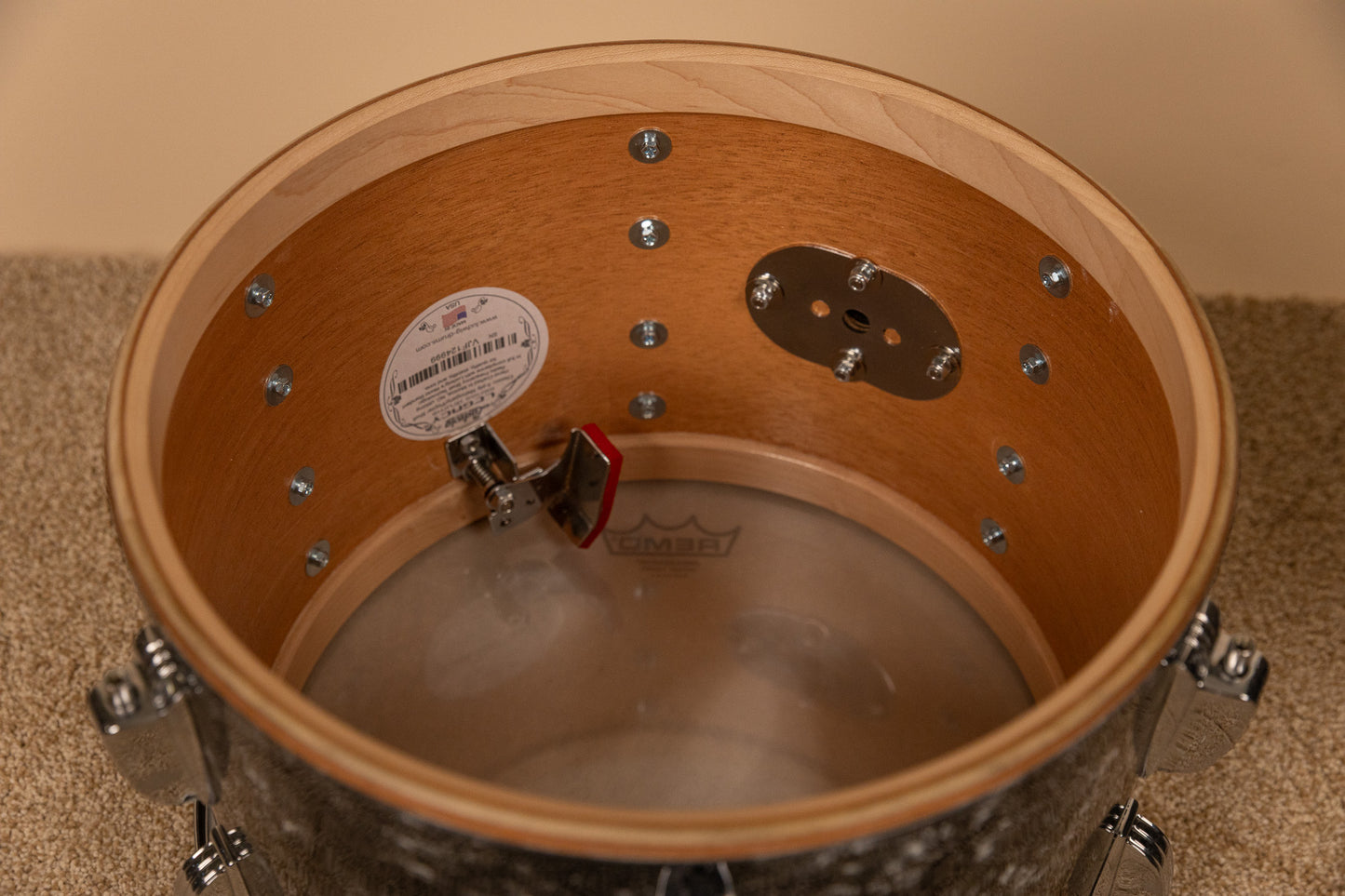 2018 Ludwig Legacy Mahogany Black Diamond Pearl Drum Set